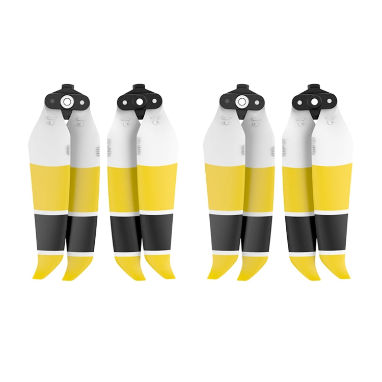2 Pairs Sunnylife 7238F-3C For DJI Mavic Air 2 Double-sided Three-color Low Noise Quick-release Propellers(Black Yellow White) - DIY Propeller by PMC TechLife | Online Shopping South Africa | PMC TechLife | Buy Now Pay Later Mobicred