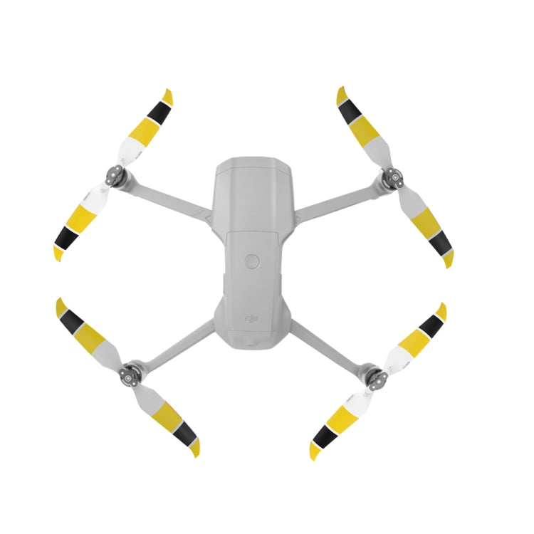 2 Pairs Sunnylife 7238F-3C For DJI Mavic Air 2 Double-sided Three-color Low Noise Quick-release Propellers(Black Yellow White) - DIY Propeller by PMC TechLife | Online Shopping South Africa | PMC TechLife | Buy Now Pay Later Mobicred