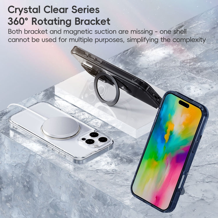 For iPhone 16 Pro Crystal Clear MagSafe Magnetic Holder Phone Case(Transparent) - iPhone 16 Pro Cases by PMC Jewellery | Online Shopping South Africa | PMC Jewellery | Buy Now Pay Later Mobicred