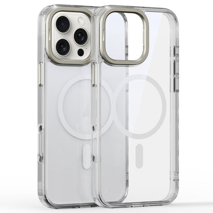 For iPhone 16 Pro Mirror Crystal Clear Lens Holder MagSafe Magnetic Phone Case(Transparent) - iPhone 16 Pro Cases by PMC Jewellery | Online Shopping South Africa | PMC Jewellery | Buy Now Pay Later Mobicred