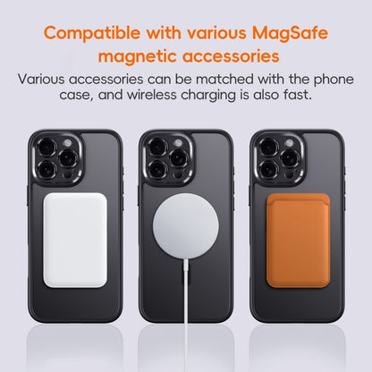 For iPhone 16 Plus Fine Hole Frosted MagSafe Magnetic Phone Case(Titanium Blue) - iPhone 16 Plus Cases by PMC Jewellery | Online Shopping South Africa | PMC Jewellery | Buy Now Pay Later Mobicred