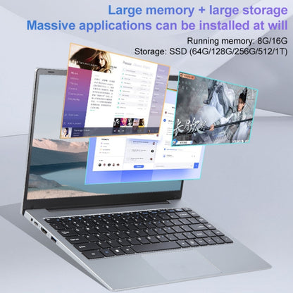 14 inch Windows 11 Laptop, 16GB+256GB, Gen 5th Intel Core i3 CPU, 180 Degree Rotation Axis(Silver) - Others by PMC Jewellery | Online Shopping South Africa | PMC Jewellery | Buy Now Pay Later Mobicred