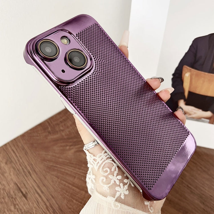 For iPhone 15 Plus Electroplated PC Frameless Cooling Phone Case(Purple) - iPhone 15 Plus Cases by PMC Jewellery | Online Shopping South Africa | PMC Jewellery | Buy Now Pay Later Mobicred