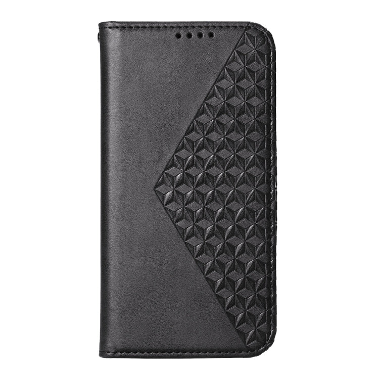 For Redmi K70 Ultra Cubic Grid Calf Texture Magnetic Leather Phone Case(Black) - Xiaomi Cases by PMC Jewellery | Online Shopping South Africa | PMC Jewellery | Buy Now Pay Later Mobicred