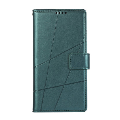 For Redmi K70 Ultra PU Genuine Leather Texture Embossed Line Phone Case(Green) - Xiaomi Cases by PMC Jewellery | Online Shopping South Africa | PMC Jewellery | Buy Now Pay Later Mobicred