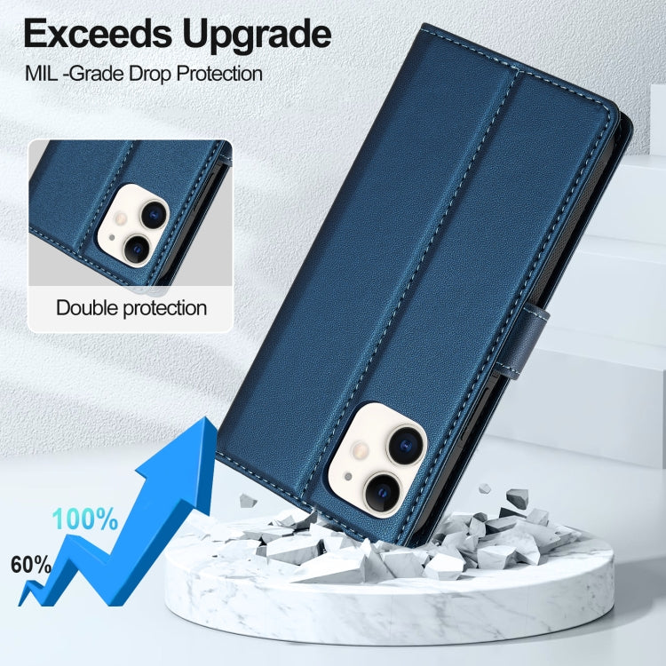 For iPhone 11 LC.IMEEKE L2 Series Detachable Magsafe PU Phone Case with Lanyard(Blue) - iPhone 11 Cases by LC.IMEEKE | Online Shopping South Africa | PMC Jewellery | Buy Now Pay Later Mobicred