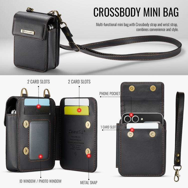 For Samsung Z Flip Series CaseMe Me50 Mini Lanyard Universal Bag(Black) - Galaxy Z Flip6 5G Cases by CaseMe | Online Shopping South Africa | PMC Jewellery | Buy Now Pay Later Mobicred