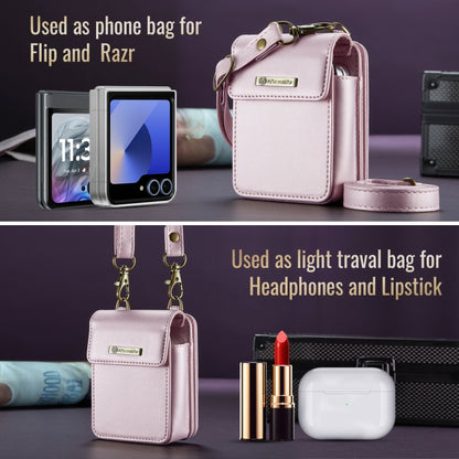 For Samsung Z Flip Series CaseMe Me50 Mini Lanyard Universal Bag(Pink) - Galaxy Z Flip6 5G Cases by CaseMe | Online Shopping South Africa | PMC Jewellery | Buy Now Pay Later Mobicred