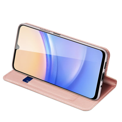 For Samsung Galaxy A16 5G DUX DUCIS Skin Pro Series Flip Leather Phone Case(Pink) - Galaxy Phone Cases by DUX DUCIS | Online Shopping South Africa | PMC Jewellery | Buy Now Pay Later Mobicred