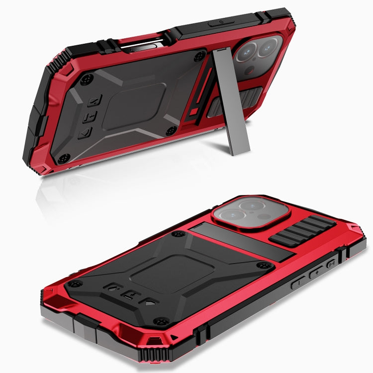 For iPhone 16 R-JUST Life Waterproof Dustproof Shockproof Phone Case(Red) - iPhone 16 Cases by R-JUST | Online Shopping South Africa | PMC Jewellery | Buy Now Pay Later Mobicred