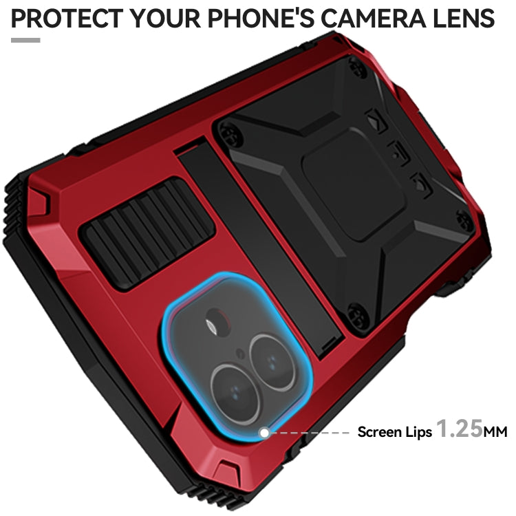 For iPhone 16 R-JUST Life Waterproof Dustproof Shockproof Phone Case(Red) - free shipping - PMC Jewellery - Order now!