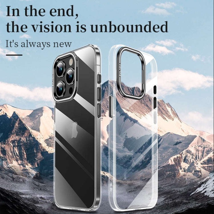 For iPhone 16 SULADA PC + Aluminum Alloy Lens Holder Phone Case(Silver) - iPhone 16 Cases by SULADA | Online Shopping South Africa | PMC Jewellery | Buy Now Pay Later Mobicred