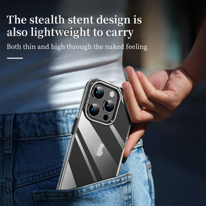 For iPhone 16 SULADA PC + Aluminum Alloy Lens Holder Phone Case(Black) - iPhone 16 Cases by SULADA | Online Shopping South Africa | PMC Jewellery | Buy Now Pay Later Mobicred