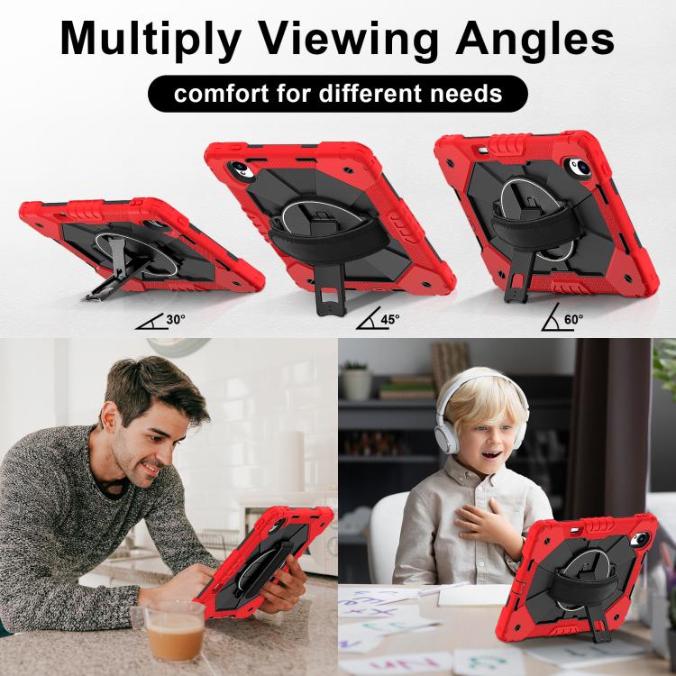 For Huawei MatePad 11.5 S Contrast Color Robot Silicone Hybrid PC Tablet Case(Red Black) - Huawei by PMC TechLife | Online Shopping South Africa | PMC TechLife | Buy Now Pay Later Mobicred