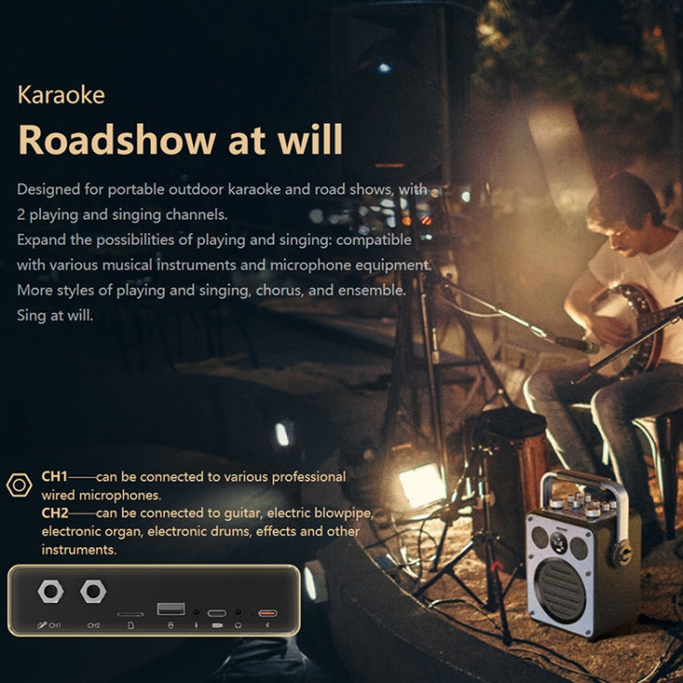 WK Beluga D7 Conductor HiFi Outdoor Portable Bluetooth Speaker(Black) - free shipping - PMC Jewellery - Order now!