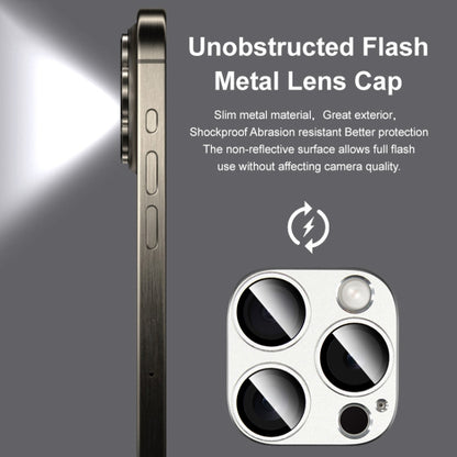 For iPhone 16 Pro / 16 Pro Max IMAK Metal Armor Premium Camera Protector Film(Silver) - iPhone 16 Pro Max Tempered Glass by imak | Online Shopping South Africa | PMC Jewellery | Buy Now Pay Later Mobicred