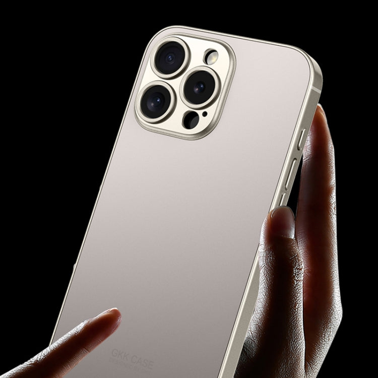 For iPhone 16 Pro Max GKK AG Craft Skin Feel Full Coverage Phone Case(Titanium Grey) - free shipping - PMC Jewellery - Order now!