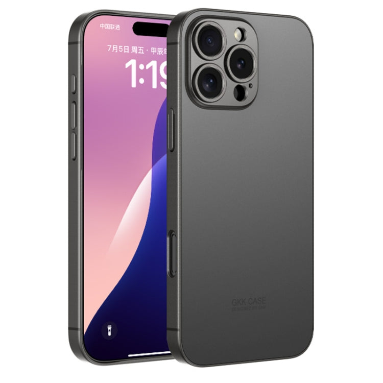 For iPhone 16 Pro GKK AG Craft Skin Feel Full Coverage Phone Case(Black) - iPhone 16 Pro Cases by GKK | Online Shopping South Africa | PMC Jewellery | Buy Now Pay Later Mobicred