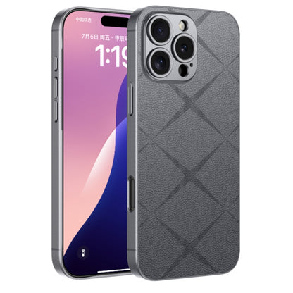 For iPhone 16 Pro GKK Asterism Metal Paint Skin Feel Leather Full Coverage Phone Case(Mountain Gray) - iPhone 16 Pro Cases by GKK | Online Shopping South Africa | PMC Jewellery | Buy Now Pay Later Mobicred