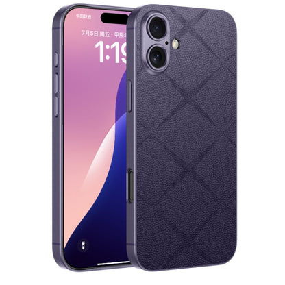 For iPhone 16 Plus GKK Asterism Metal Paint Skin Feel Leather Full Coverage Phone Case(Purple) - iPhone 16 Plus Cases by GKK | Online Shopping South Africa | PMC Jewellery | Buy Now Pay Later Mobicred