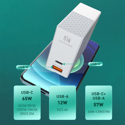 LDNIO A2620C PD3.0 65W USB Power Adapter Travel Charger with Type-C to Type-C Cable, EU Plug - USB Charger by LDNIO | Online Shopping South Africa | PMC Jewellery | Buy Now Pay Later Mobicred