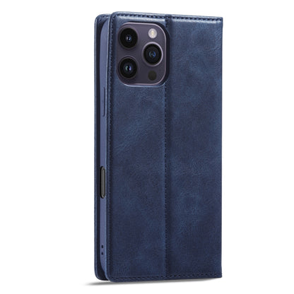 For iPhone 16 Pro Max LC.IMEEKE RFID Anti-theft Leather Phone Case(Blue) - iPhone 16 Pro Max Cases by LC.IMEEKE | Online Shopping South Africa | PMC Jewellery | Buy Now Pay Later Mobicred