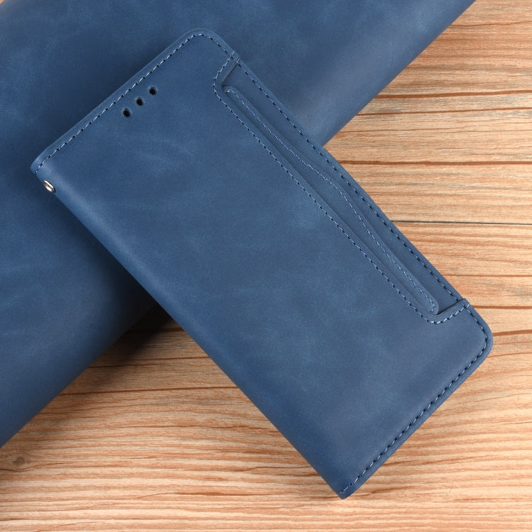 For Redmi K70 Ultra Skin Feel Calf Texture Card Slots Leather Phone Case(Blue) - Xiaomi Cases by PMC Jewellery | Online Shopping South Africa | PMC Jewellery | Buy Now Pay Later Mobicred