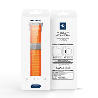 For Apple Watch SE 2023 40mm DUX DUCIS YC Series Ocean Nylon Watch Band(Orange) - Watch Bands by DUX DUCIS | Online Shopping South Africa | PMC Jewellery | Buy Now Pay Later Mobicred