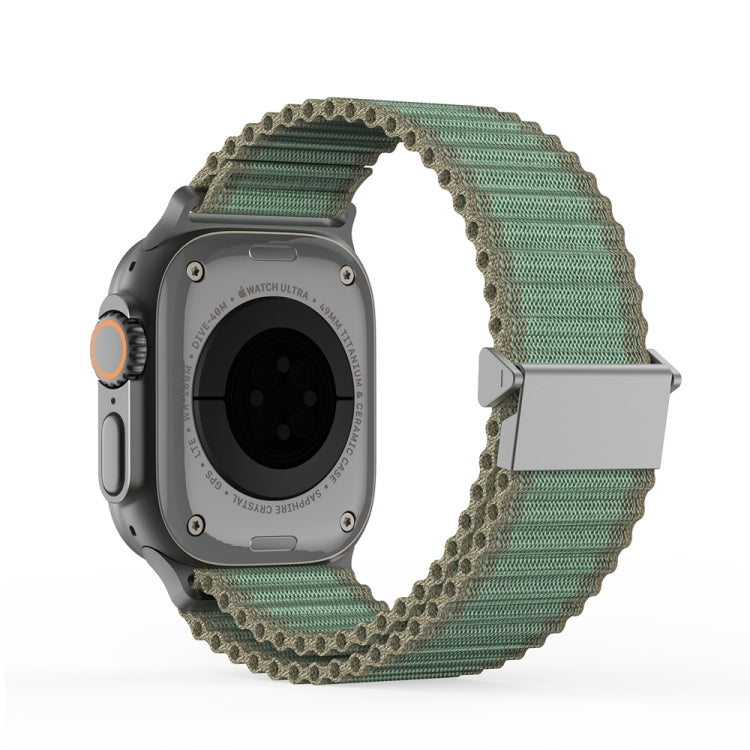 For Apple Watch Series 9 41mm DUX DUCIS YC Series Ocean Nylon Watch Band(Green) - Watch Bands by DUX DUCIS | Online Shopping South Africa | PMC Jewellery | Buy Now Pay Later Mobicred