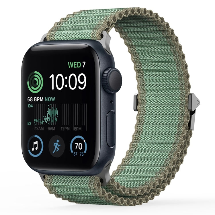 For Apple Watch SE 2022 44mm DUX DUCIS YC Series Ocean Nylon Watch Band(Green) - Watch Bands by DUX DUCIS | Online Shopping South Africa | PMC Jewellery | Buy Now Pay Later Mobicred