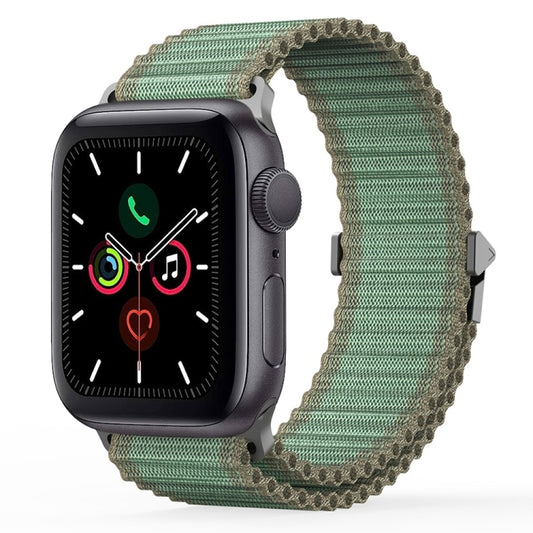 For Apple Watch Series 5 44mm DUX DUCIS YC Series Ocean Nylon Watch Band(Green) - Watch Bands by DUX DUCIS | Online Shopping South Africa | PMC Jewellery | Buy Now Pay Later Mobicred