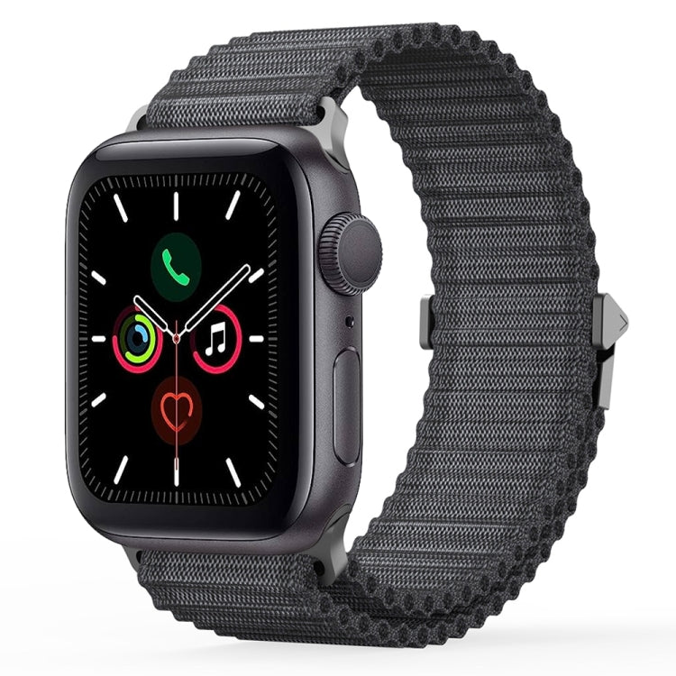 For Apple Watch Series 5 40mm DUX DUCIS YC Series Ocean Nylon Watch Band(Dark Grey) - Watch Bands by DUX DUCIS | Online Shopping South Africa | PMC Jewellery | Buy Now Pay Later Mobicred