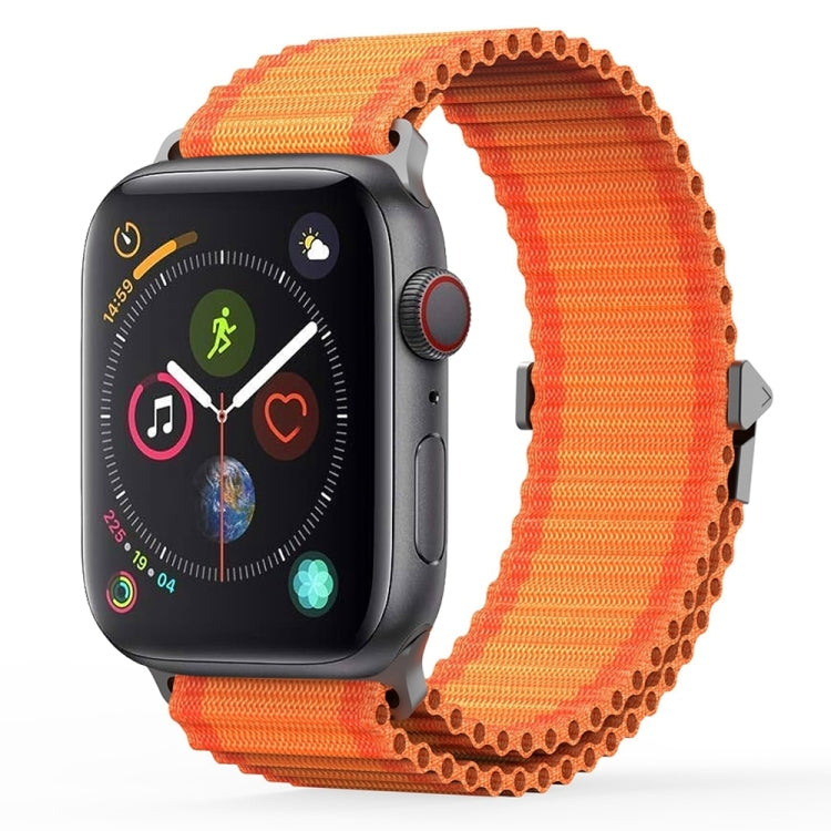 For Apple Watch Series 4 40mm DUX DUCIS YC Series Ocean Nylon Watch Band(Orange) - Watch Bands by DUX DUCIS | Online Shopping South Africa | PMC Jewellery | Buy Now Pay Later Mobicred