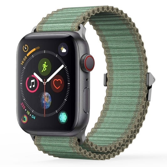 For Apple Watch Series 4 40mm DUX DUCIS YC Series Ocean Nylon Watch Band(Green) - Watch Bands by DUX DUCIS | Online Shopping South Africa | PMC Jewellery | Buy Now Pay Later Mobicred