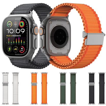 For Apple Watch Series 8 45mm DUX DUCIS YC Series Ocean Nylon Watch Band(Dark Grey) - Watch Bands by DUX DUCIS | Online Shopping South Africa | PMC Jewellery | Buy Now Pay Later Mobicred