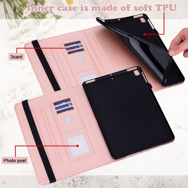 For Honor Pad 8 Tree & Deer Embossed Leather Tablet Case(Pink) - Honor by PMC TechLife | Online Shopping South Africa | PMC TechLife | Buy Now Pay Later Mobicred