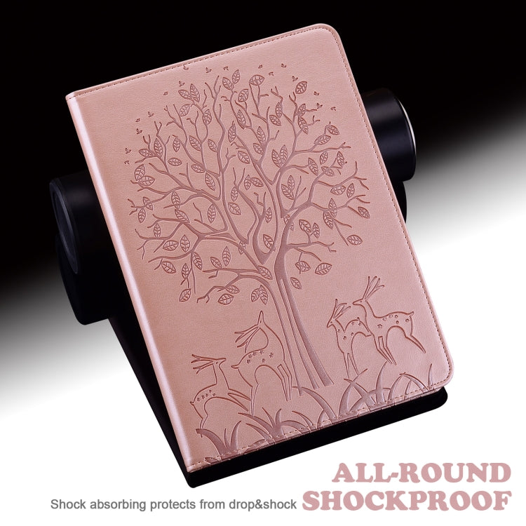 For Honor Pad X9 Tree & Deer Embossed Leather Tablet Case(Pink) - free shipping - PMC TechLife - Order now!