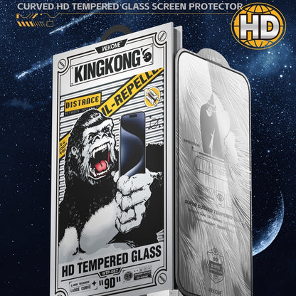 For iPhone 16 Pro WK WTP-087 Space King Kong 9D Curved HD Tempered Glass Screen Protector - iPhone 16 Pro Tempered Glass by WK | Online Shopping South Africa | PMC Jewellery | Buy Now Pay Later Mobicred