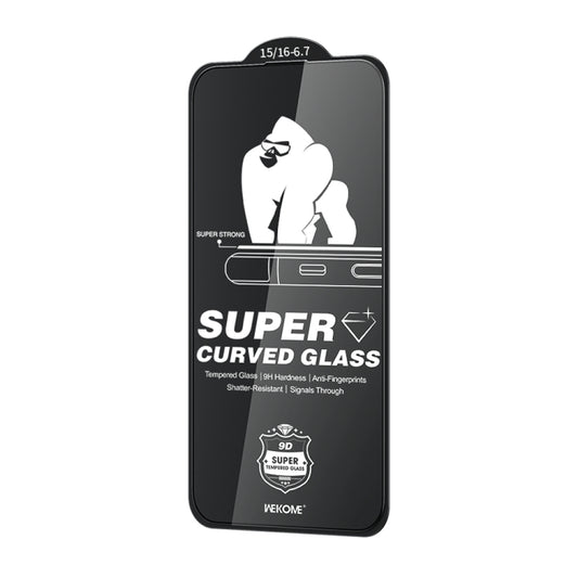 For iPhone 16 Plus / 15 Plus WK WTP-091 King Kong 6D Curved HD Tempered Glass Film - iPhone 16 Plus Cases by WK | Online Shopping South Africa | PMC Jewellery | Buy Now Pay Later Mobicred