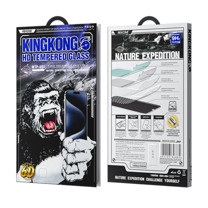 For iPhone 16 Plus / 15 Plus WK WTP-091 King Kong 6D Curved HD Tempered Glass Film - iPhone 16 Plus Cases by WK | Online Shopping South Africa | PMC Jewellery | Buy Now Pay Later Mobicred