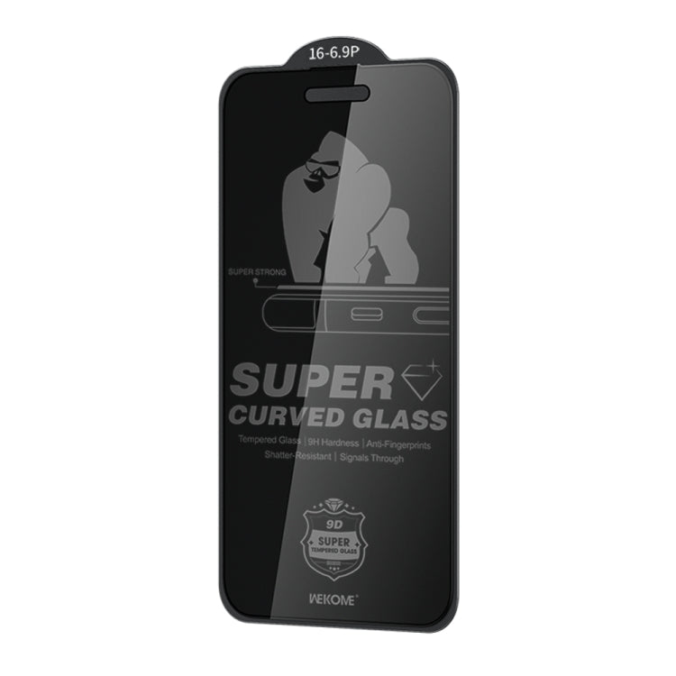 For iPhone 16 Plus / 15 Plus WK WTP-093 King Kong 6D Curved 360 Degree Privacy Tempered Glass Film - iPhone 16 Plus Cases by WK | Online Shopping South Africa | PMC Jewellery | Buy Now Pay Later Mobicred