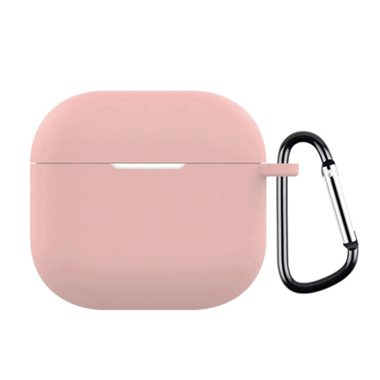 For AirPods 4 Silicone Earphone Protective Case with Hook(Pink) - For AirPods 4 by PMC Jewellery | Online Shopping South Africa | PMC Jewellery | Buy Now Pay Later Mobicred