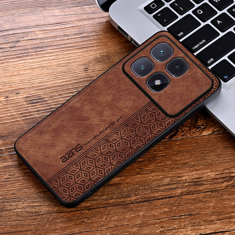 For Redmi K70 Ultra AZNS 3D Embossed Skin Feel Phone Case(Brown) - Xiaomi Cases by AZNS | Online Shopping South Africa | PMC Jewellery | Buy Now Pay Later Mobicred