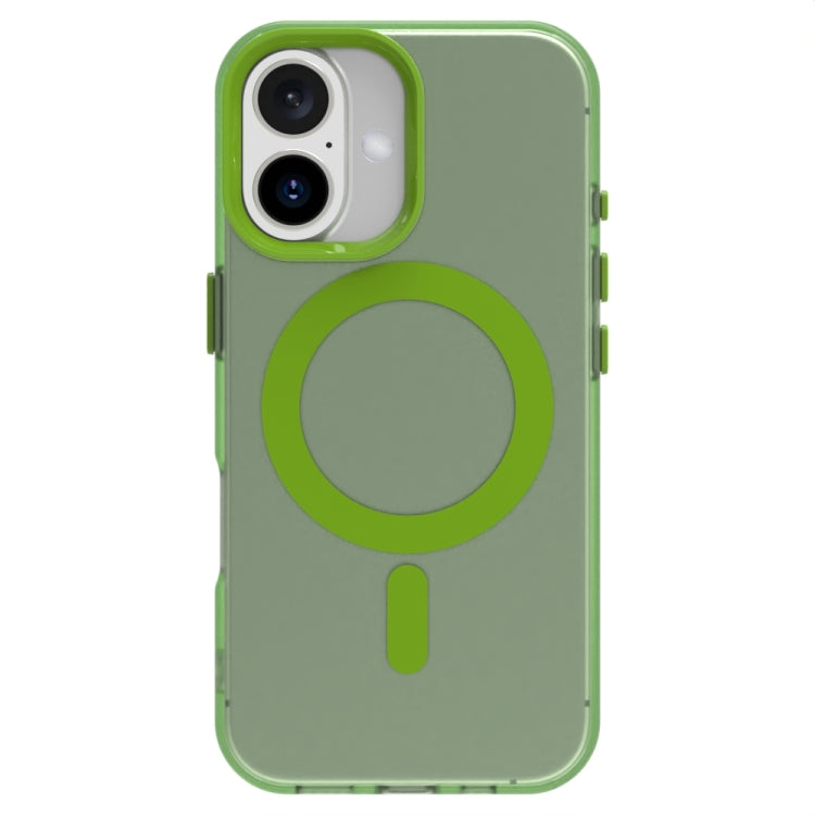 For iPhone 16 Plus Candy Magsafe PC Hybrid TPU Phone Case(Green) - iPhone 16 Plus Cases by PMC Jewellery | Online Shopping South Africa | PMC Jewellery | Buy Now Pay Later Mobicred