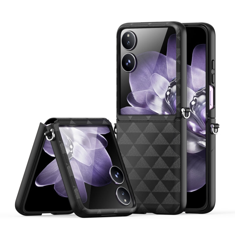 For Xiaomi Mix Flip DUX DUCIS Fitt Series TPU + PU Texture Full Cover Phone Case(Black) - Xiaomi Cases by DUX DUCIS | Online Shopping South Africa | PMC Jewellery | Buy Now Pay Later Mobicred