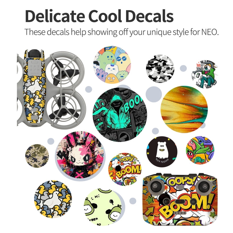 For DJI Neo Drone Body Remote Control Protective Sticker(Ghost Pop) - free shipping - PMC TechLife - Order now!