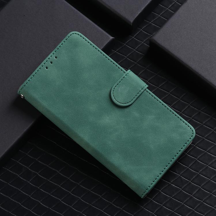 For iPhone 16e Skin Feel Magnetic Flip Leather Phone Case(Green) - iPhone 16e Cases by PMC TechLife | Online Shopping South Africa | PMC TechLife | Buy Now Pay Later Mobicred