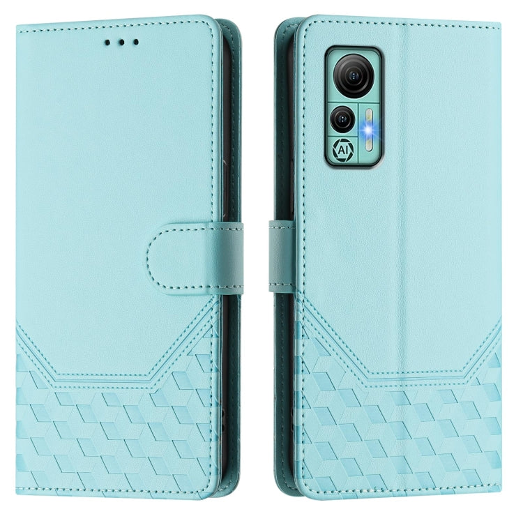 For Ulefone Note 14 Honeycomb Embossing RFID Leather Phone Case(Mint Green) - Ulefone Cases by PMC Jewellery | Online Shopping South Africa | PMC Jewellery | Buy Now Pay Later Mobicred