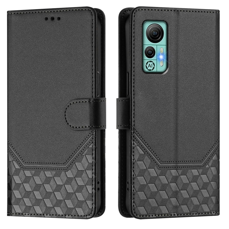 For Ulefone Note 14 Honeycomb Embossing RFID Leather Phone Case(Black) - Ulefone Cases by PMC Jewellery | Online Shopping South Africa | PMC Jewellery | Buy Now Pay Later Mobicred