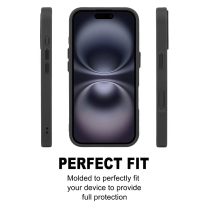 For iPhone 16 GEBEI Skin Feel MagSafe Magnetic Phone Case(Black) - iPhone 16 Cases by GEBEI | Online Shopping South Africa | PMC Jewellery | Buy Now Pay Later Mobicred